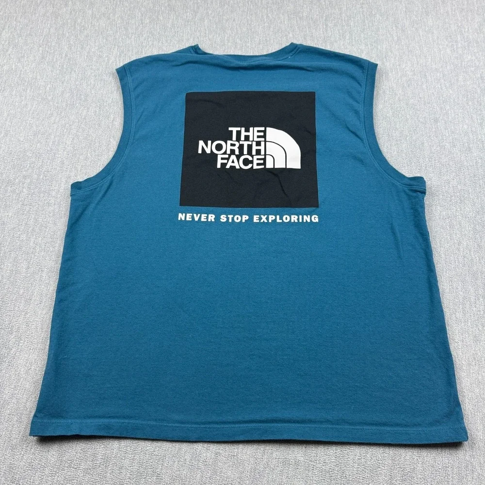 The North Face Tank Mens Large Blue Running Trail‎ Hiking Athletic Workout Gym